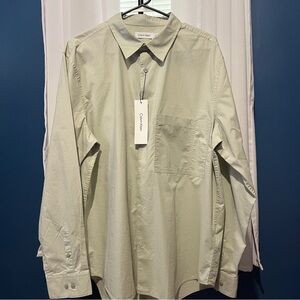 NWT | Calvin Klein | Lightweight Ripstop Button Shirt Modern Fit | Men’s Size L